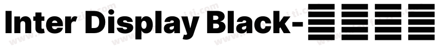 Inter Display Black字体转换